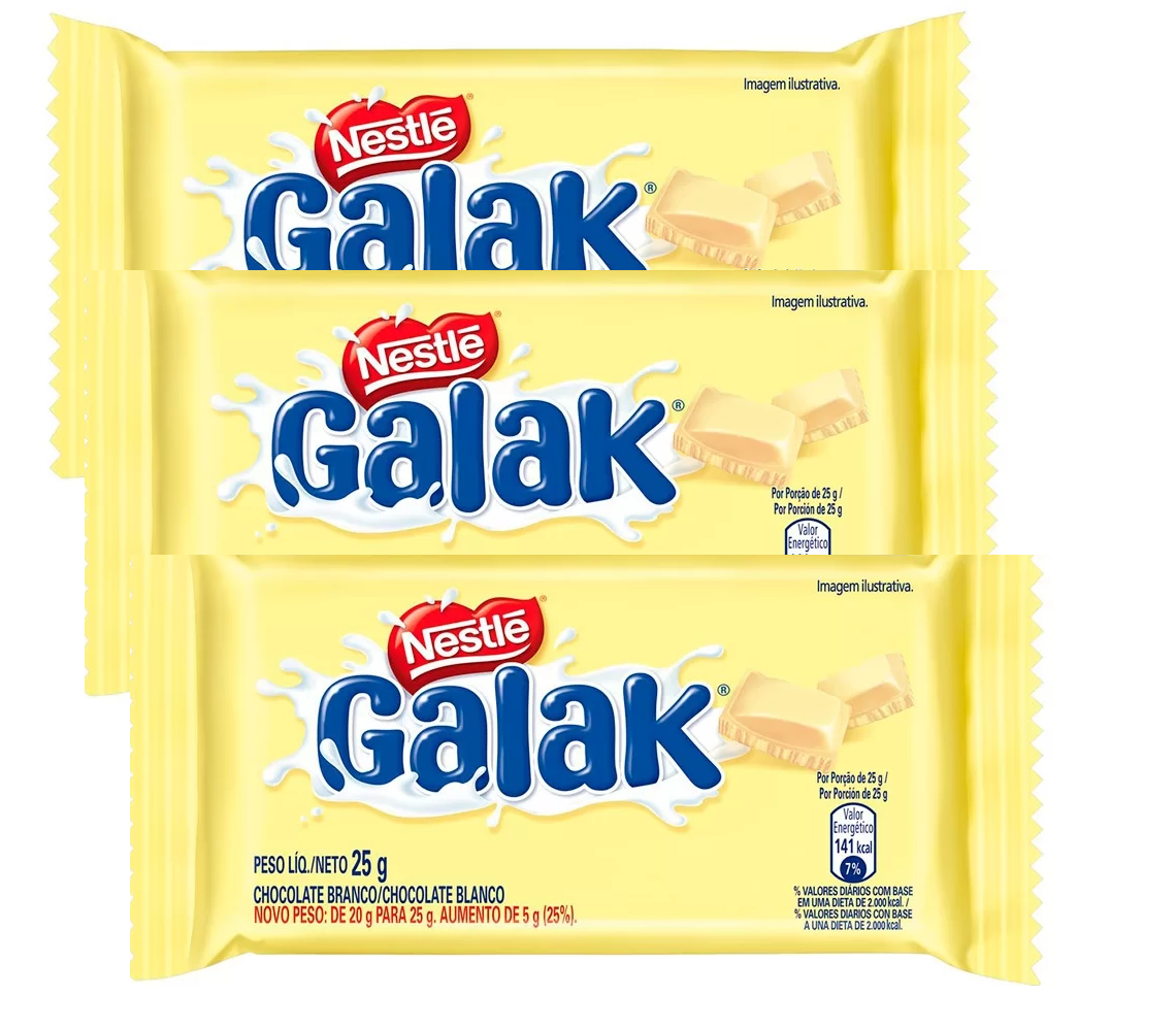 Nestlé Barra de Chocolate Galak (3x90g)